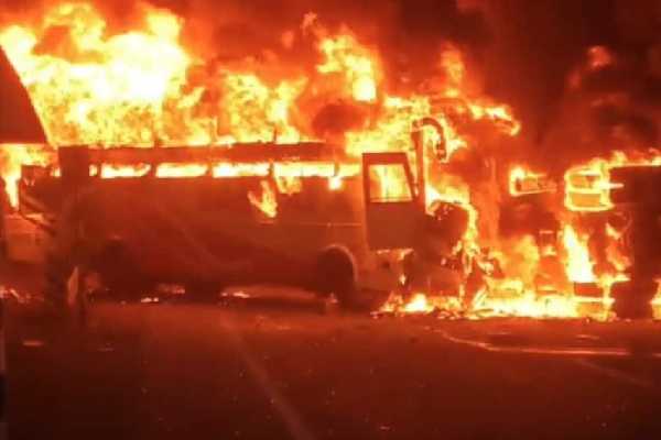 Tragic Bus–Tipper Collision in Markapuram Claims 13 Lives