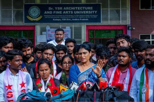 ys sharmila questioned ys jagan about architecture university